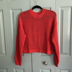 Old Navy - Warm Red Knit Crew Neck Sweater